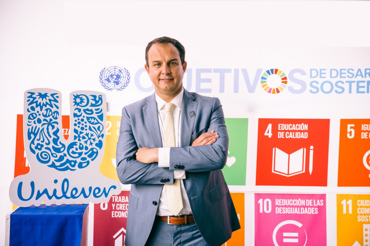 <p>Hans Eben, gerente general de Unilever Chile.</p>