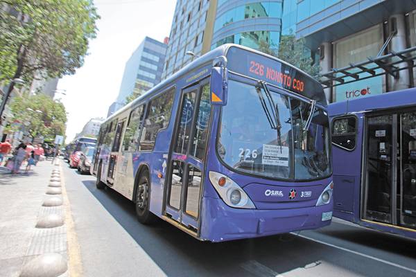 Empresas operadoras del Transantiago incrementaron 7% sus ingresos durante 2017