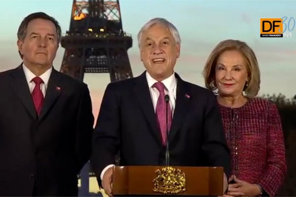 <p>Ahora en DF: Piñera se reunió con Macron en París y ahora va camino a España</p>