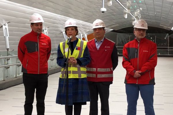 Ahora en DF: Línea 3 del Metro de Santiago se encuentra en su fase final de construcción