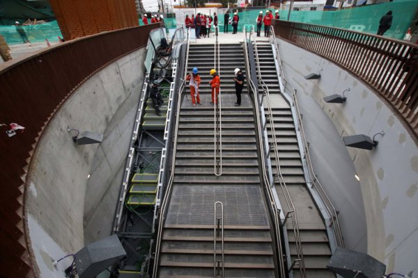 Linea 3 del metro, así luce estación Plaza Chacabuco