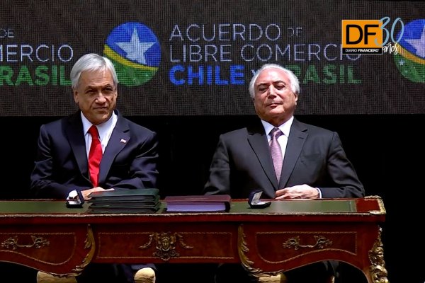 <p>Ahora en DF: Piñera y Temer firman Acuerdo de Libre Comercio</p>