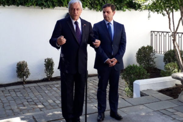 <p>Ahora en DF: Sebastián Piñera se reúne con grandes empresarios en la CPC</p>