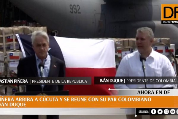 <p>Ahora en DF: Piñera llega a Cúcuta y se reúne con su par colombiano Iván duque</p>