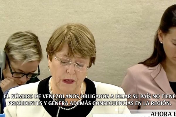 <p>Ahora en DF: Finalmente Bachelet se pronuncia sobre crisis en Venezuela</p>