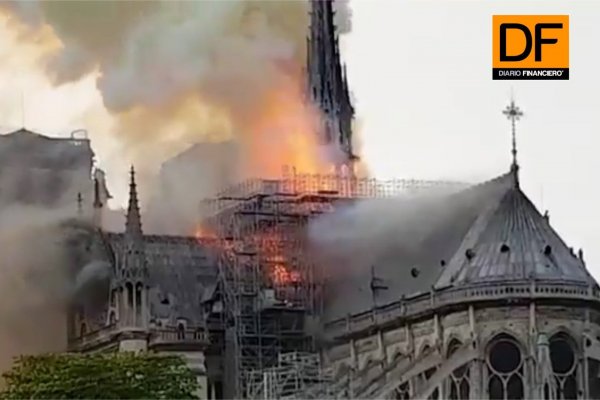 <p>Ahora en DF: Incendio en Notre Dame de París</p>