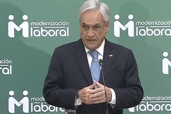 <p>Sebastián Piñera presentó el proyecto de modernización laboral</p>