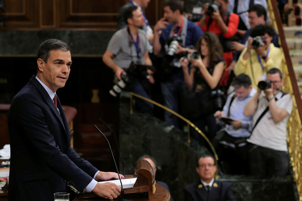 “Que tengan algo muy claro: nos van a tener enfrente”, aseguró Sánchez al defender la igualdad. / Foto: Reuters