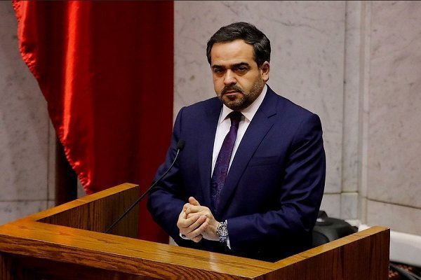 <p>El presidente del Senado, Jaime Quintana, expuso junto a su par de la Cámara, Iván Flores. / Foto: Senado</p>