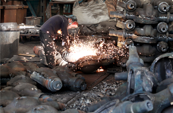 El PMI manufacturero cayó a 49,9 puntos en agosto, por debajo del nivel neutral. Foto: Reuters