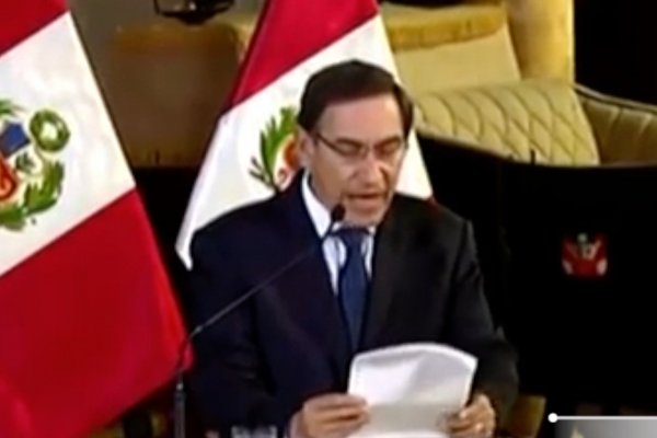 <p>Ahora en DF: Vizcarra disuelve Congreso de Perú</p>