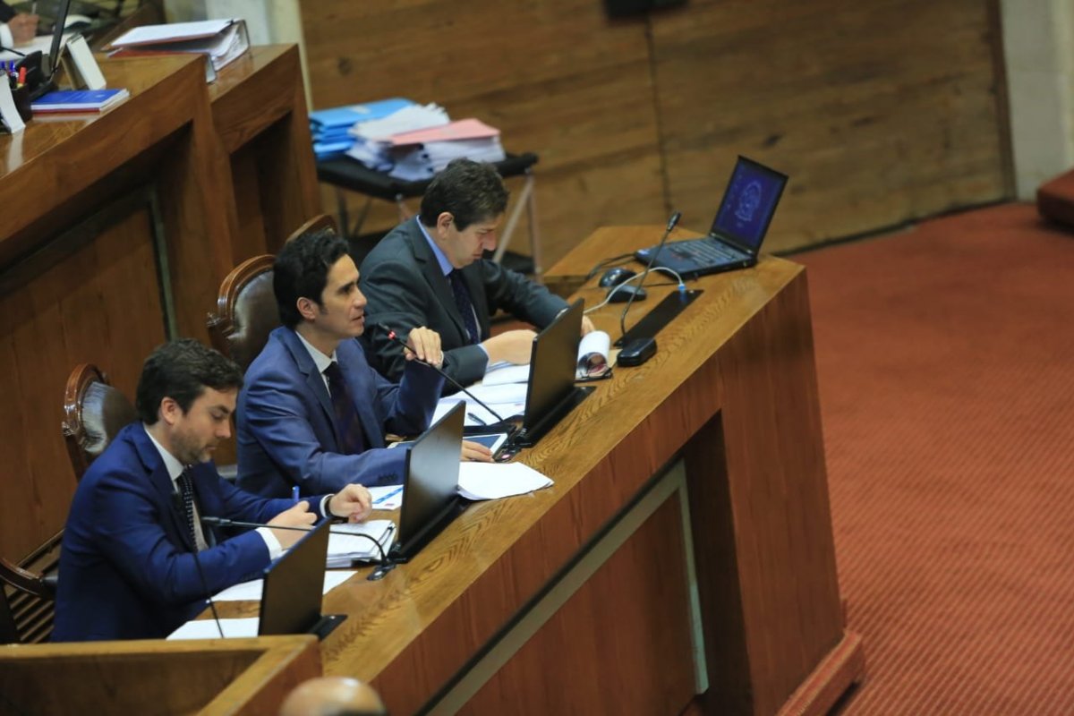 <p>El ministro de Hacienda participa a esta hora en la Sala de la Cámara que vota el Presupuesto 2020 (imagen Ministerio de Hacienda)</p>