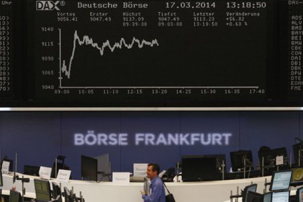 <p>El índice alemán DAX dio un salto de 2,87%. Foto: Reuters</p>