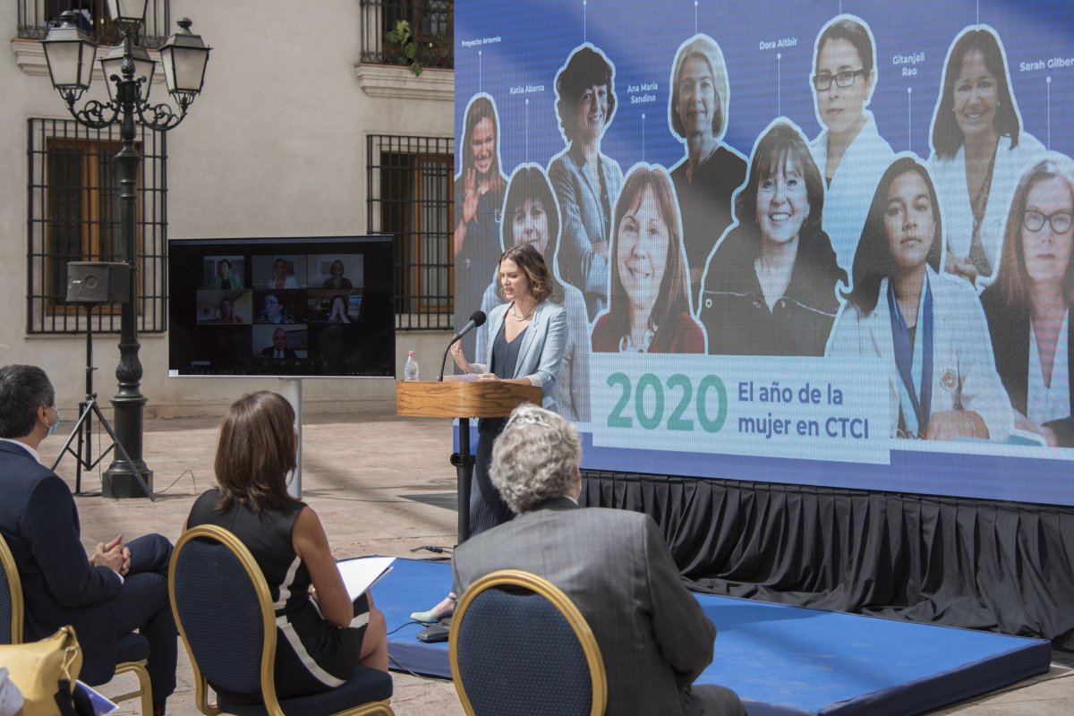 <p>La subsecretaria de Ciencia, Carolina Torrealba, en el lanzamiento de la consulta pública</p>