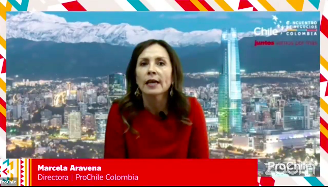 <p>Marcela Aravena, directora comercial de ProChile en Colombia</p>