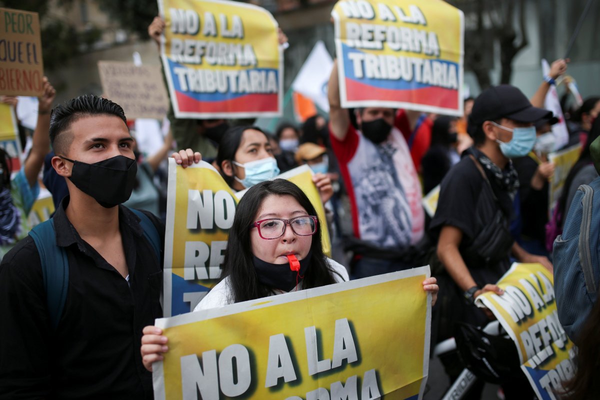 <p>Duque no retirará la reforma tributaria, a pesar de multitudinarias protestas</p>