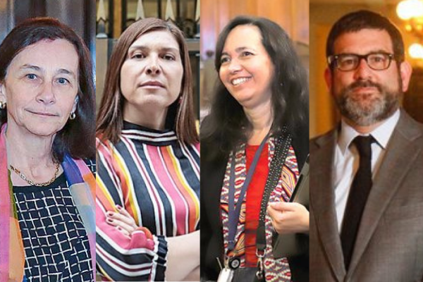 <p>Rossana Costa Consejera del Banco Central. Solange Berstein Gerenta de la División de Política Financiera. Alberto Naudón Consejero del Banco Central. Fotos: Archivo</p>