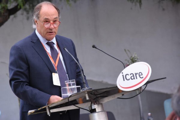 <p>El presidente de la CPC, Juan Sutil, fue uno de los dirigentes que participó en la inauguración de la Enade. Foto: Agencia Uno </p>