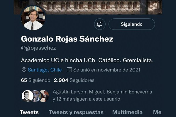 Gonzalo Rojas tras la cuenta falsa en Twitter: “Iré a la Fiscalía”