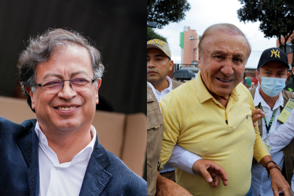 El candidato izquierdista Gustavo Petro y el empresario Rodolfo Hernández irán a segunda vuelta en Colombia