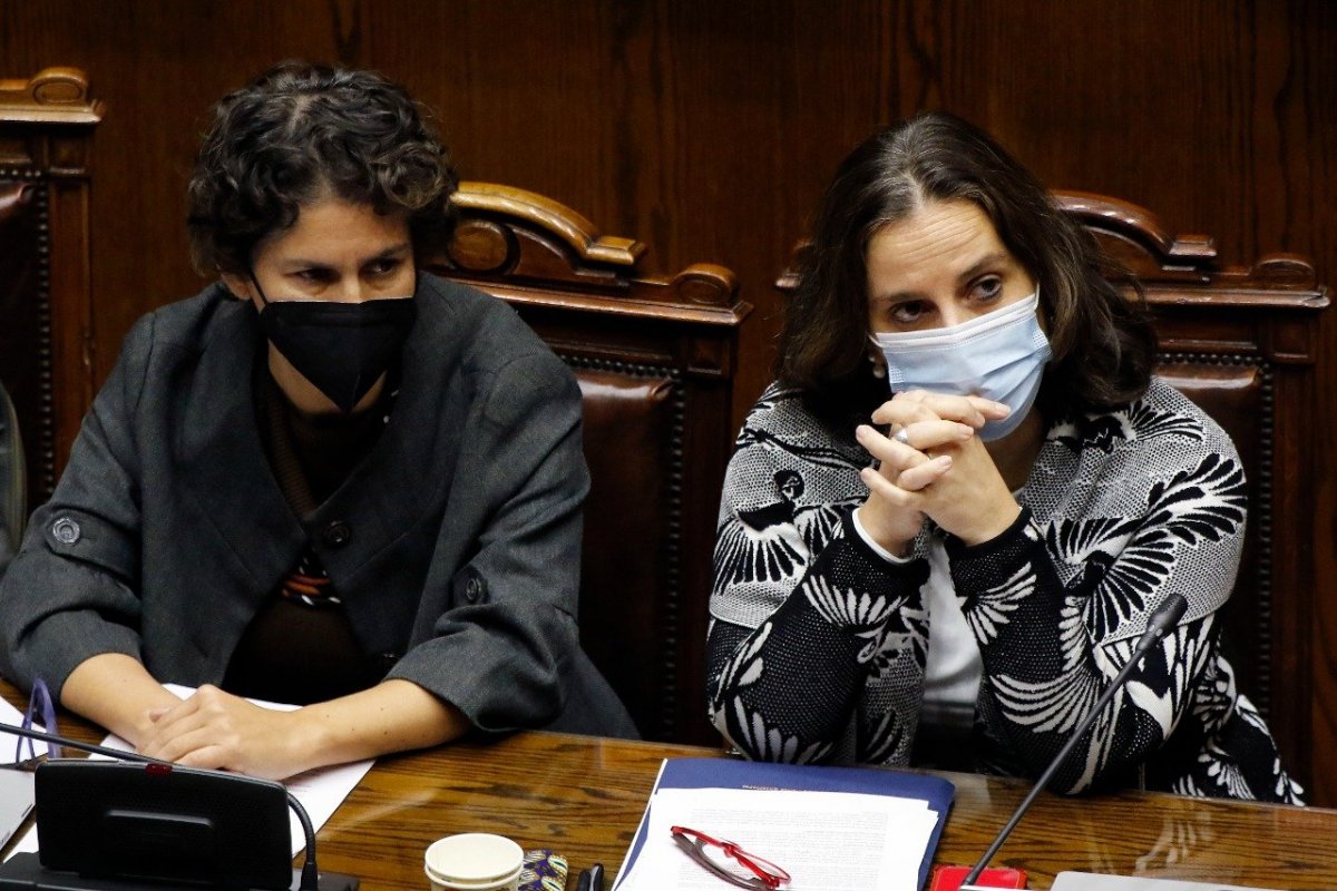 <p>En la sesión, estuvieron presentes las ministras del Medio Ambiente, Maisa Rojas, y de Relaciones Exteriores, Antonia Urrejola.</p>