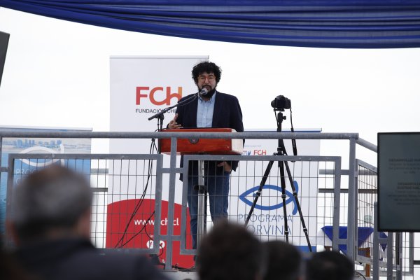 <p>Pablo Zamora, presidente de la Fundación Chile, en el Centro Acuícola de Tongoy.</p>