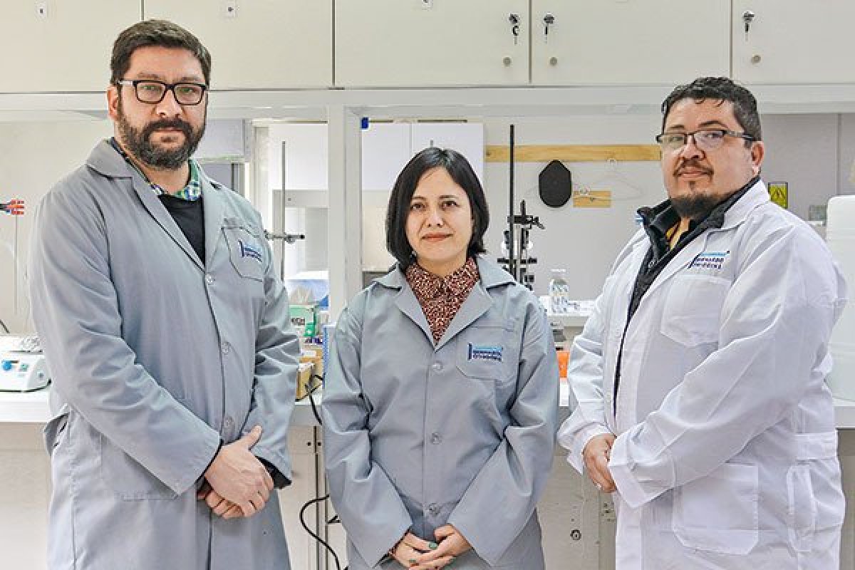 <p>Walter Cañón, Katherine Delgado y Walter Vicencio, parte del equipo de la UBO.</p>