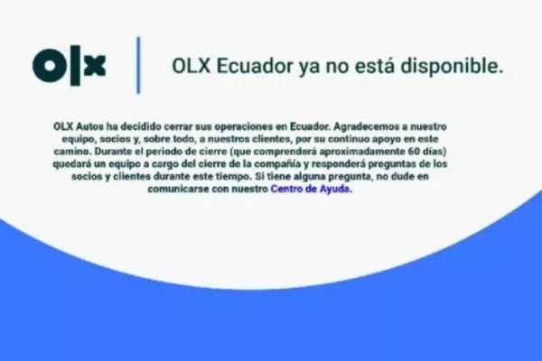 Martes negro para OLX: La firma automotriz cierra operaciones en Perú y Ecuador