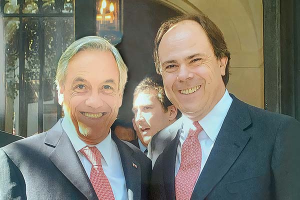 El exPresidente Piñera junto a Fernando Concha en uno de los tantos eventos que compartieron.