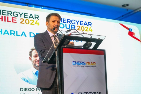 Ministro de Energía, Diego Pardow, en la inauguración de Energyear 2024.
