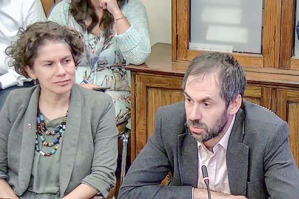 El ministro Grau asistió a la sesión junto a su par de Medio Ambiente, Maisa Rojas.