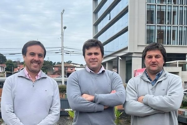 Los socios fundadores de Fractio, Roberto Lindermann, Pedro Ausset y Felipe Urenda.