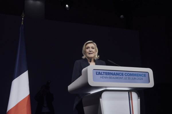 Marine Le Pen, líder del partido de extrema derecha Agrupación Nacional.