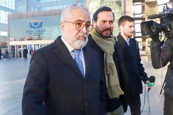 El abogado Luis Hermosilla arribó la mañana de este lunes a la cuarta jornada de formalización en su contra. Fotos: Julio Castro