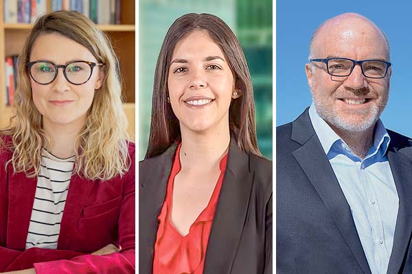 Catalina Olivos, socia de Santa Cruz Ip Daniela Guerrero, abogada de Sargent & Krahn, Guillermo Carey, socio de Carey Abogados