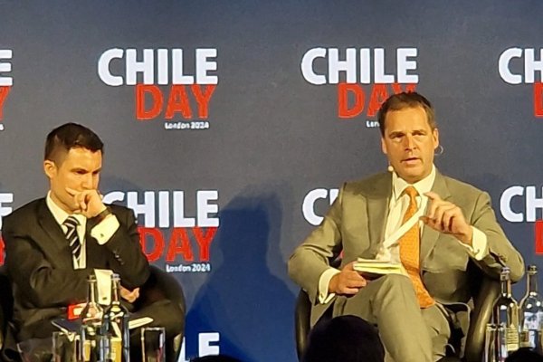 Patricio Hidalgo, CEO de Anglo American Chile, y Menno Sanderse, CFO de Cobre de Rio Rinto.