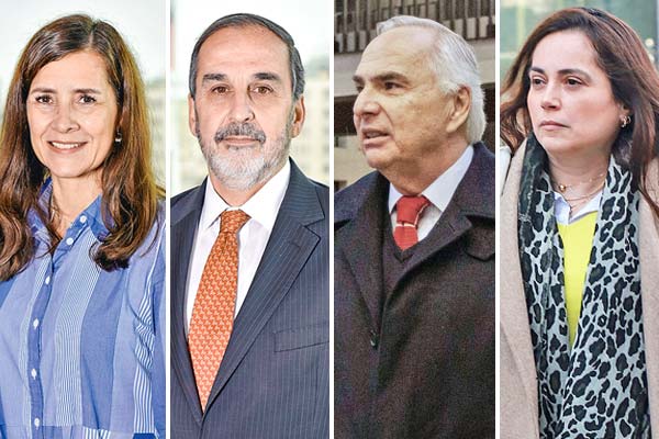 La comisionada de la CMF Bernardita Piedrabuena fue contactada por Leonarda Villalobos. El comisionado de la CMF que recibió el llamado de Chadwick, Augusto Iglesias. El comisionado de la CMF que recibió el llamado de Chadwick, Augusto Iglesias. La abogada María Leonarda Villalobos llamó en 2023 a la comisionada Bernardita Piedrabuena. Fotos: Julio Castro y Agencia Uno