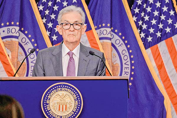 Jerome Powell, presidente de la Fed