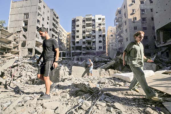 Este miércoles siguió la ofensiva israelí en el Líbano. Misiles impactaron Beirut. Fotos: Reuters