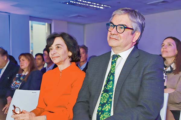 La presidenta del Banco Central, Rosanna Costa, y el ministro de Hacienda, Mario Marcel. Foto: Julio Castro