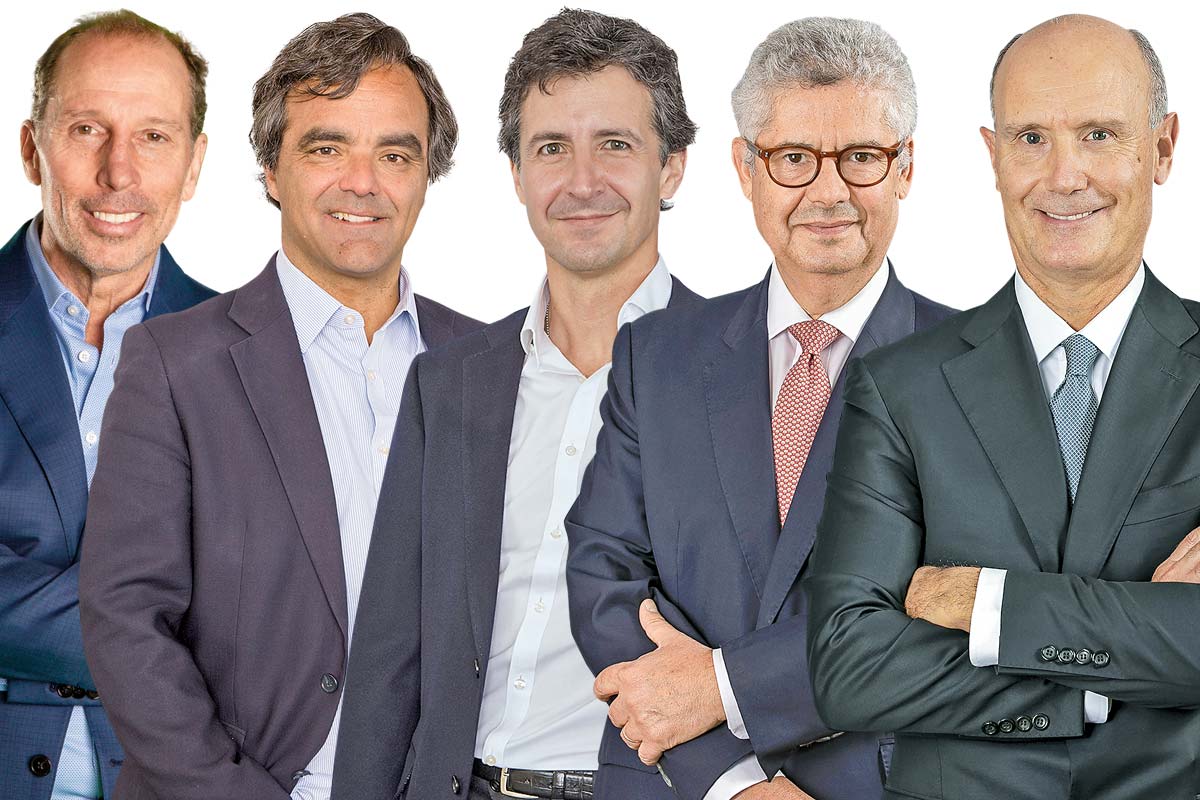 <p>Jaime de la Barra, Manuel José Balbontín, Pablo Echeverría, Fernando Tisné y Alfonso Duval.</p>