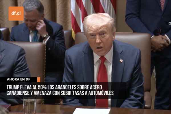 <p>Ahora en DF | Trump eleva al 50% los aranceles sobre acero canadiense y amenaza con subir tasas a automóviles</p>