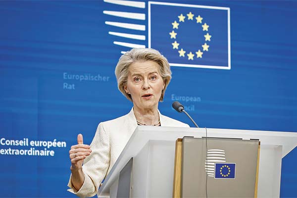 <p>Ursula von der Leyen, presidenta de la Comisión Europea. Foto: Bloomberg</p>