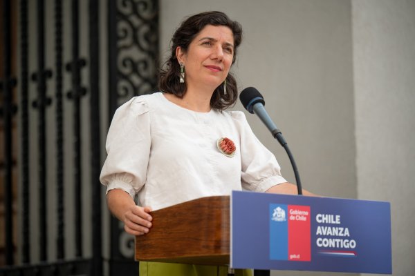 <p>La ministra Etcheverry anunció la creación de la comisión en La Moneda. Foto: Ministerio Secretaría General de Gobierno</p>