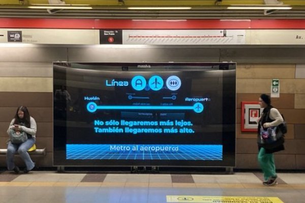 "No solo llegaremos más lejos. También llegaremos más alto": Metro despliega campaña por futura extensión al aeropuerto